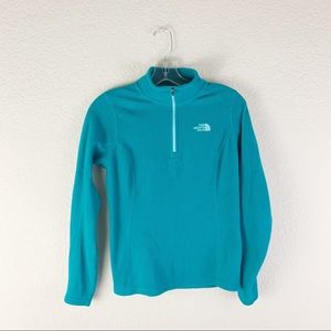 The North Face Sweaters - The North Face Pullover 1/4 Zip Fleece Jacket teal The North Face Sweaters - The North Face Pullover 1/4 Zip Fleece Jacket teal